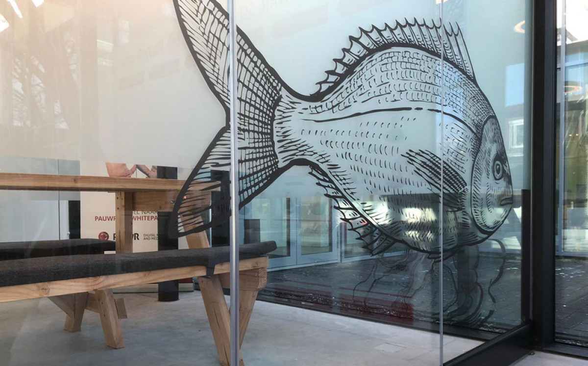 Decoratieve glasfolie oceaan