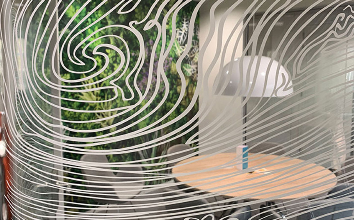 Glasfolie kantoor woonstichting