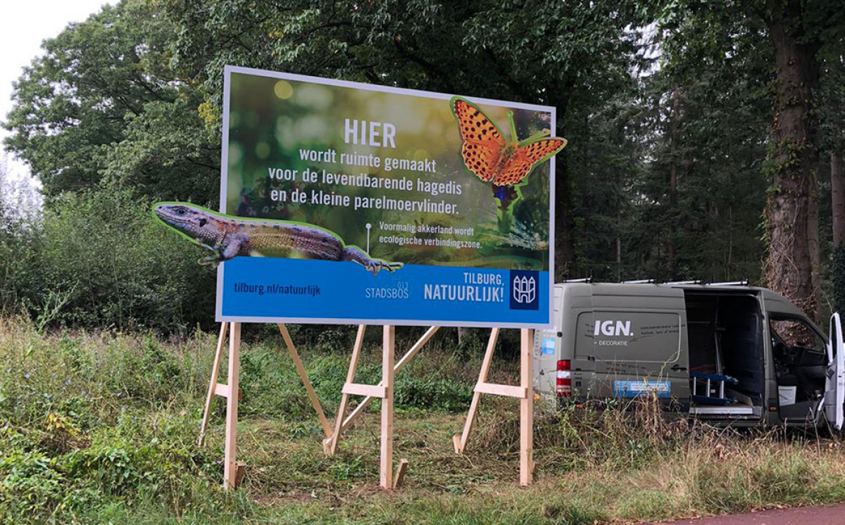 Bouwbord Natuurgebied