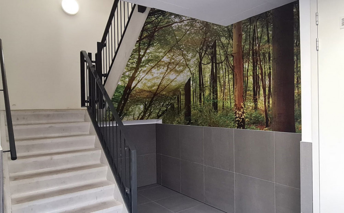 Appartementencomplex Full colour wanden