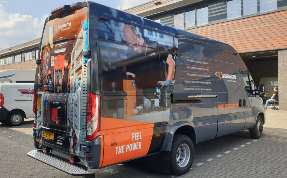 Fullcolour carwrap werkbus