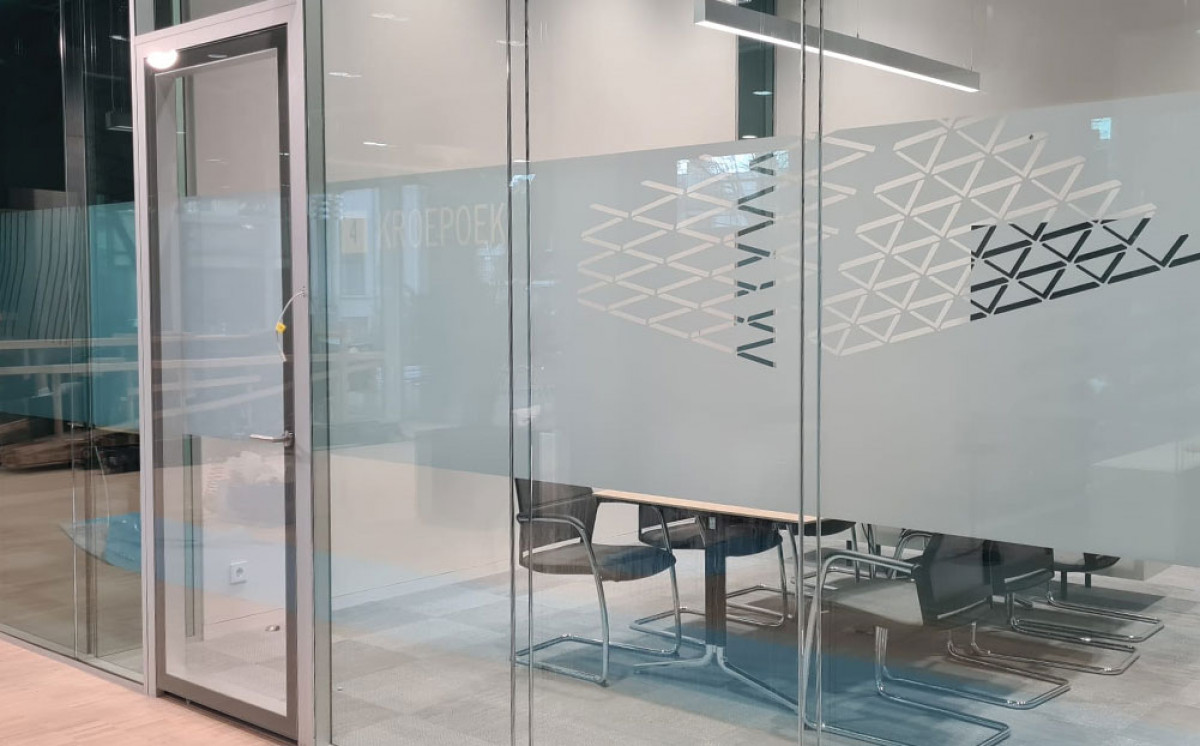 Privacyfolie vergaderruimte